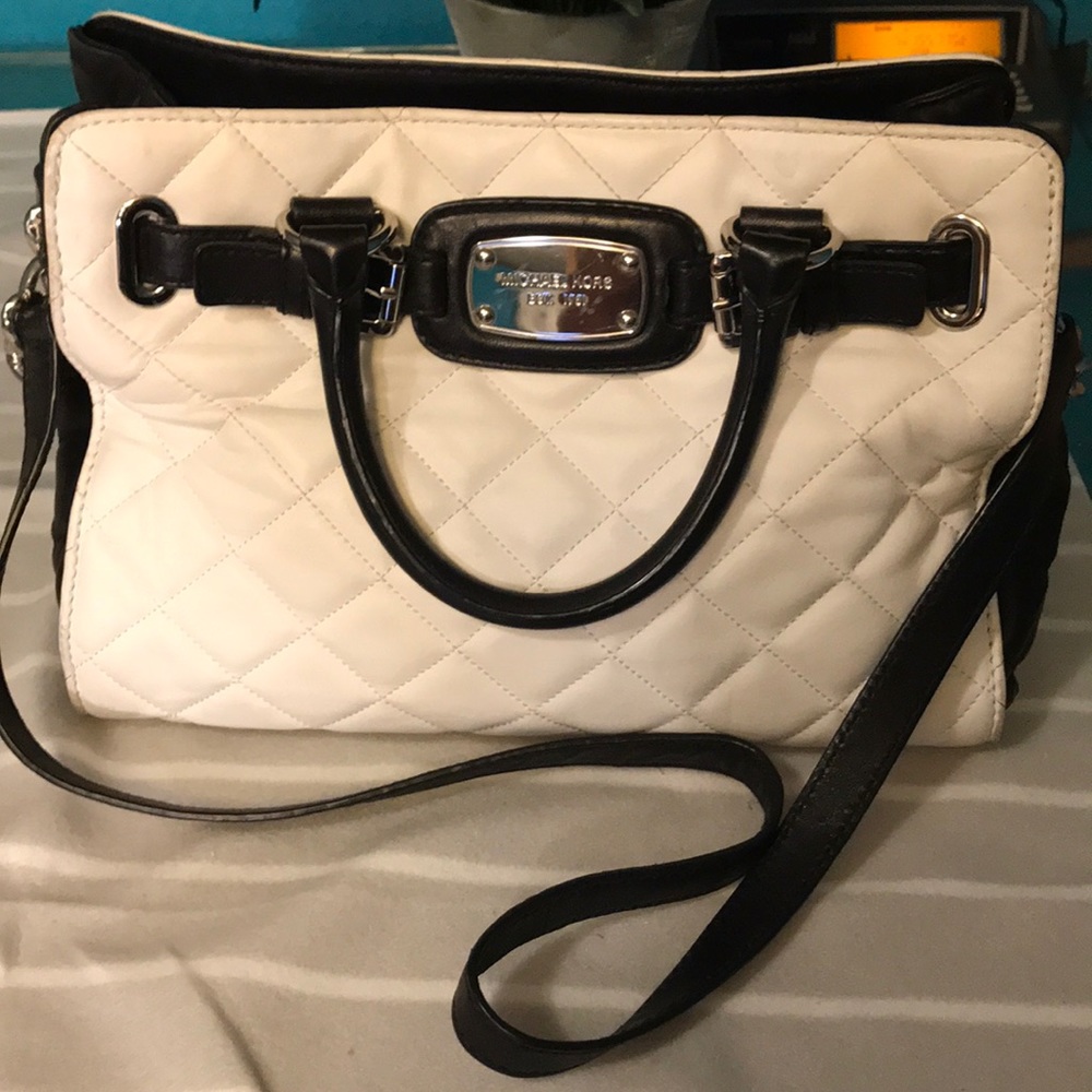 Michael Kors Black and White Handbag